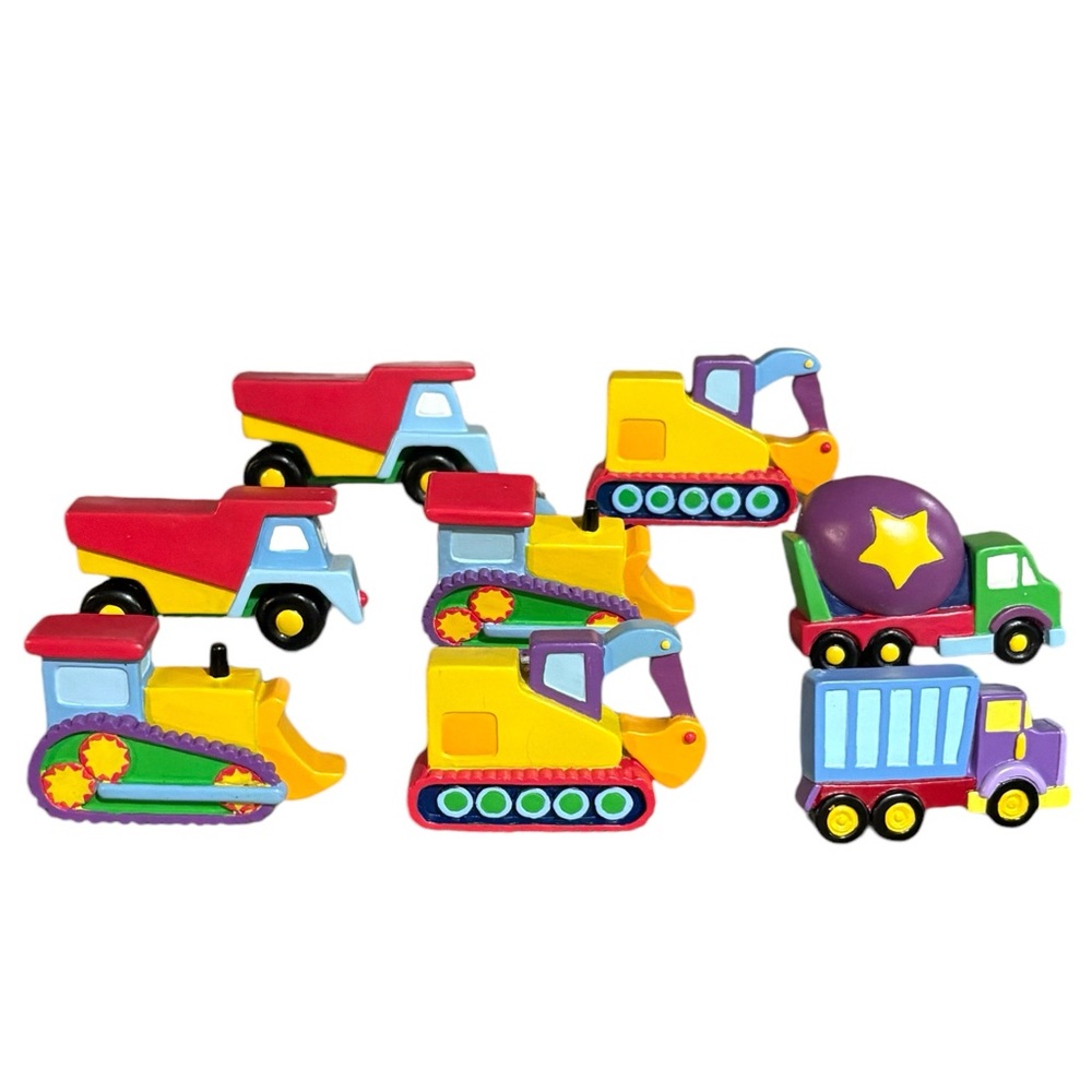 8 Big Machines Construction Vehicles Drawer Pulls